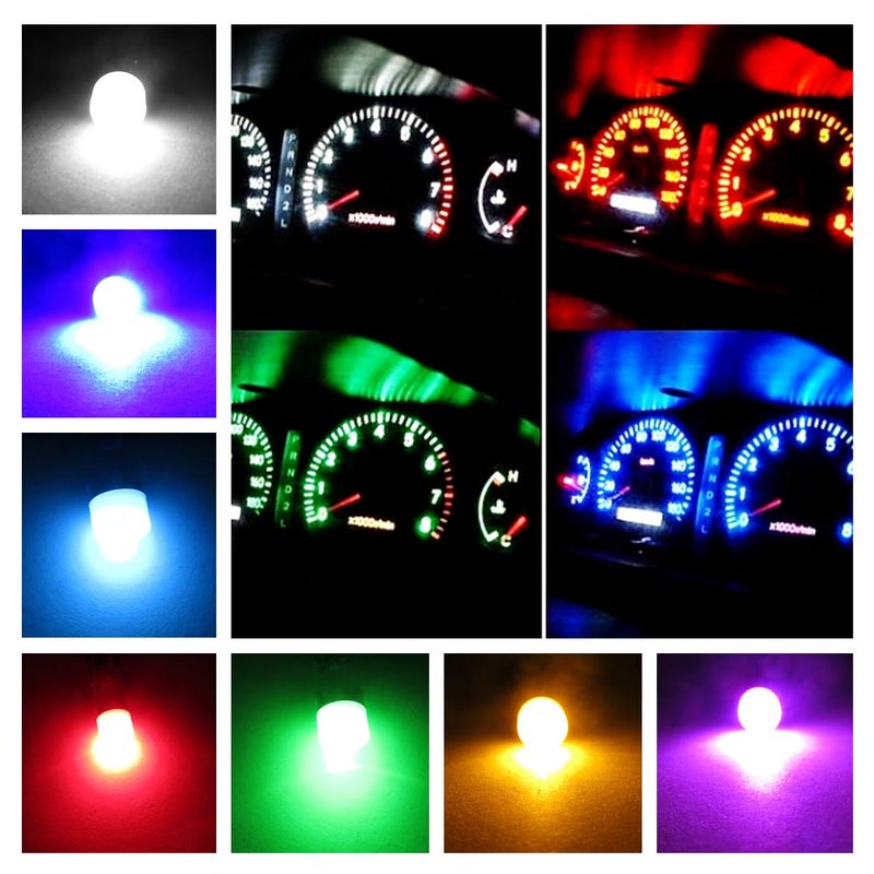 WLJH مصباح LED WLJH أزرق جليدي 194 T10 W5W PC195 PC194 PC168 مقبس لولبي لمجموعة أدوات القياس لوحة العدادات 12V ساطع للغاية، عبوة من 6 - Image 3